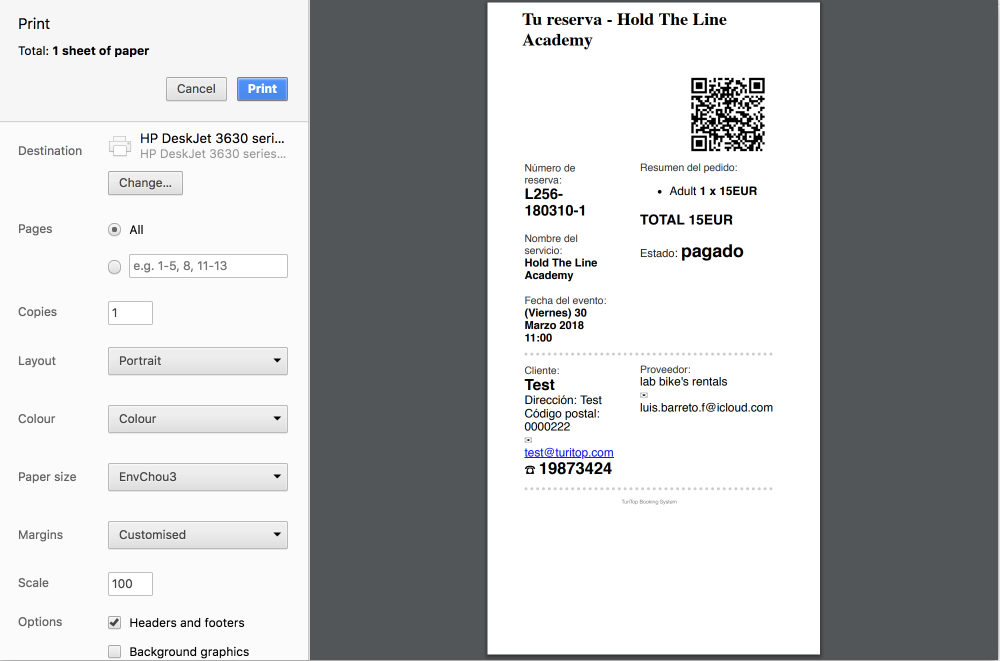 Printing on a 80mm Thermal Printer TuriTop Booking System Help Center